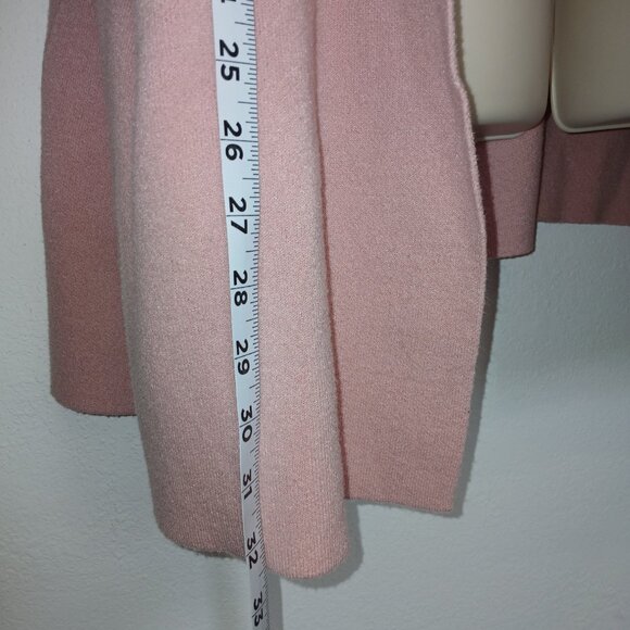 UGC Paprika  Soft Pink Long Sweater Duster with pockets size 24/26 - Picture 7 of 12